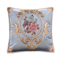 European Jacquard Floral Cushion Cover 48x48cm | Classic Sofa & Chair Pillow Case