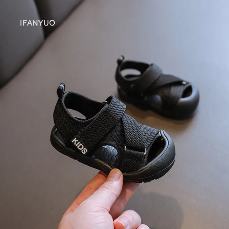 Baby Mesh Summer Sandals - Soft Sole Anti-Slip Walking Shoes