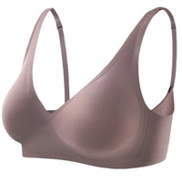 Push-Up Seamless Bra for Women | Wire-Free V-Neck Bralette with Removable Pads (S–3XL)
