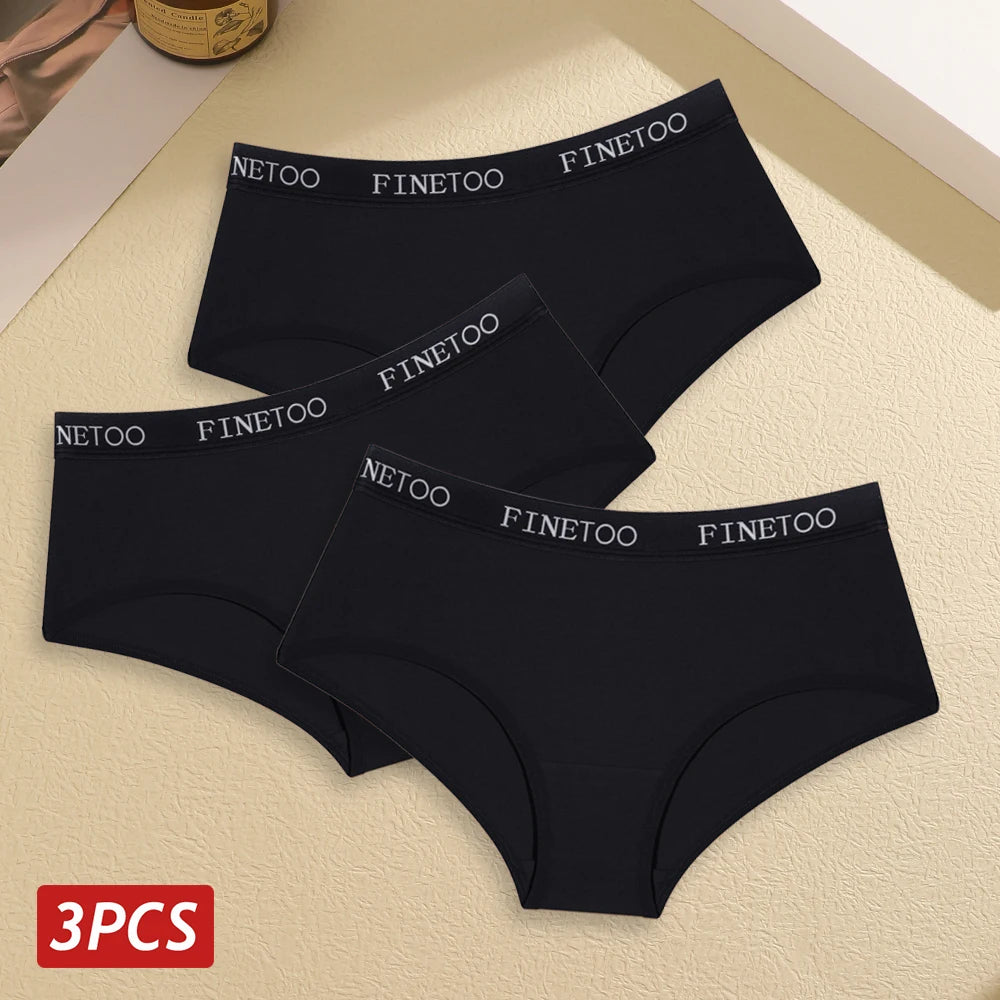 Set de 3 Panties de Algodón Suave para Mujer