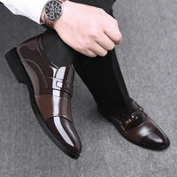 Zapatos de Cuero para Hombre - Elegantes Formales Estilo Oxford Punta Puntiaguda para Negocios