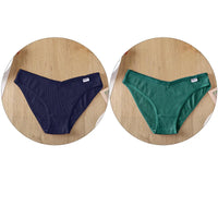 Set de 2 Panties de Algodón Hipoalergénico Talle V Plus M-4XL