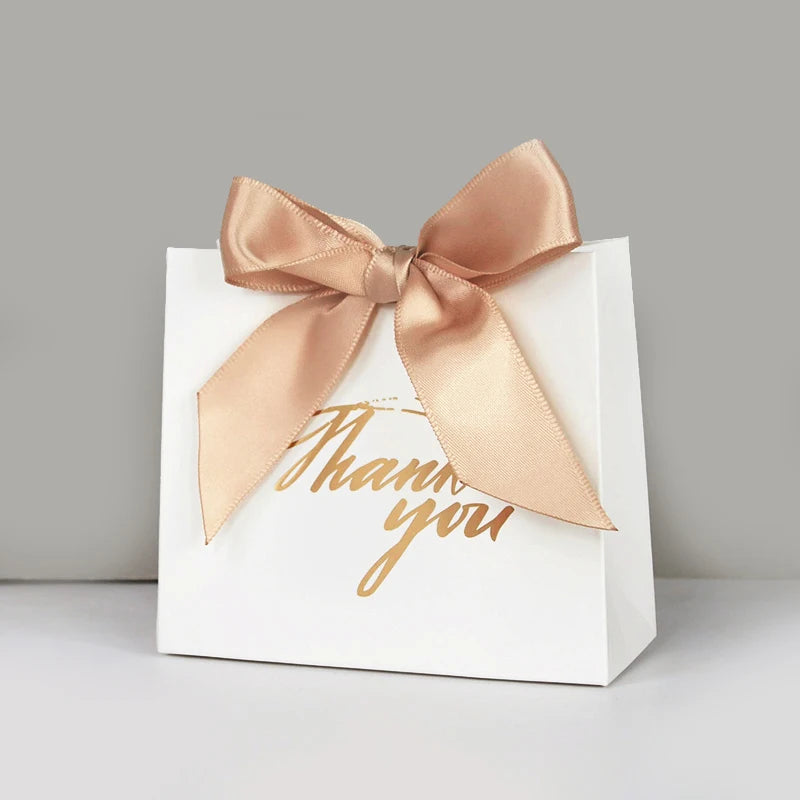 5/10pcs Thank You Candy Boxes Wedding Favors Gift Packaging Box Bag Christmas Birthday Party Baby Shower Present Packing Decor