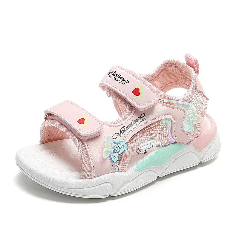 Sonkpuel Girls Gladiator Sandals - Sweet Floral Princess Beach Shoes