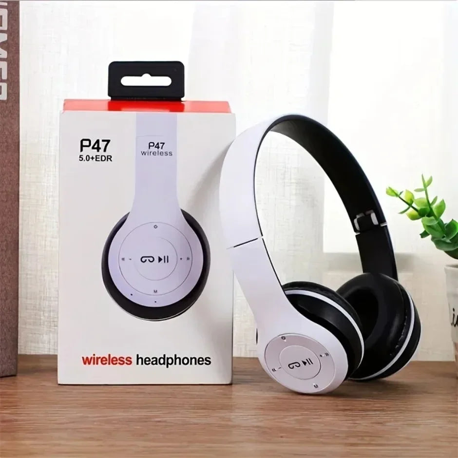 Wireless Bluetooth 5.0 Headphones – Foldable Over-Ear Headset | TF Card + Wired Mode | Universal Compatibility