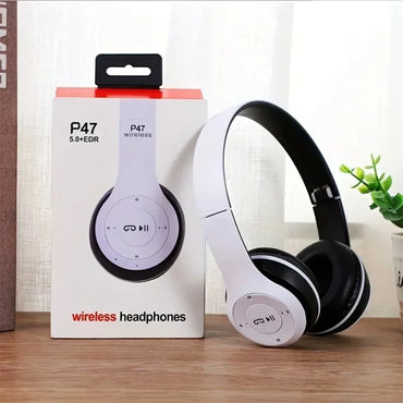 Wireless Bluetooth 5.0 Headphones – Foldable Over-Ear Headset | TF Card + Wired Mode | Universal Compatibility
