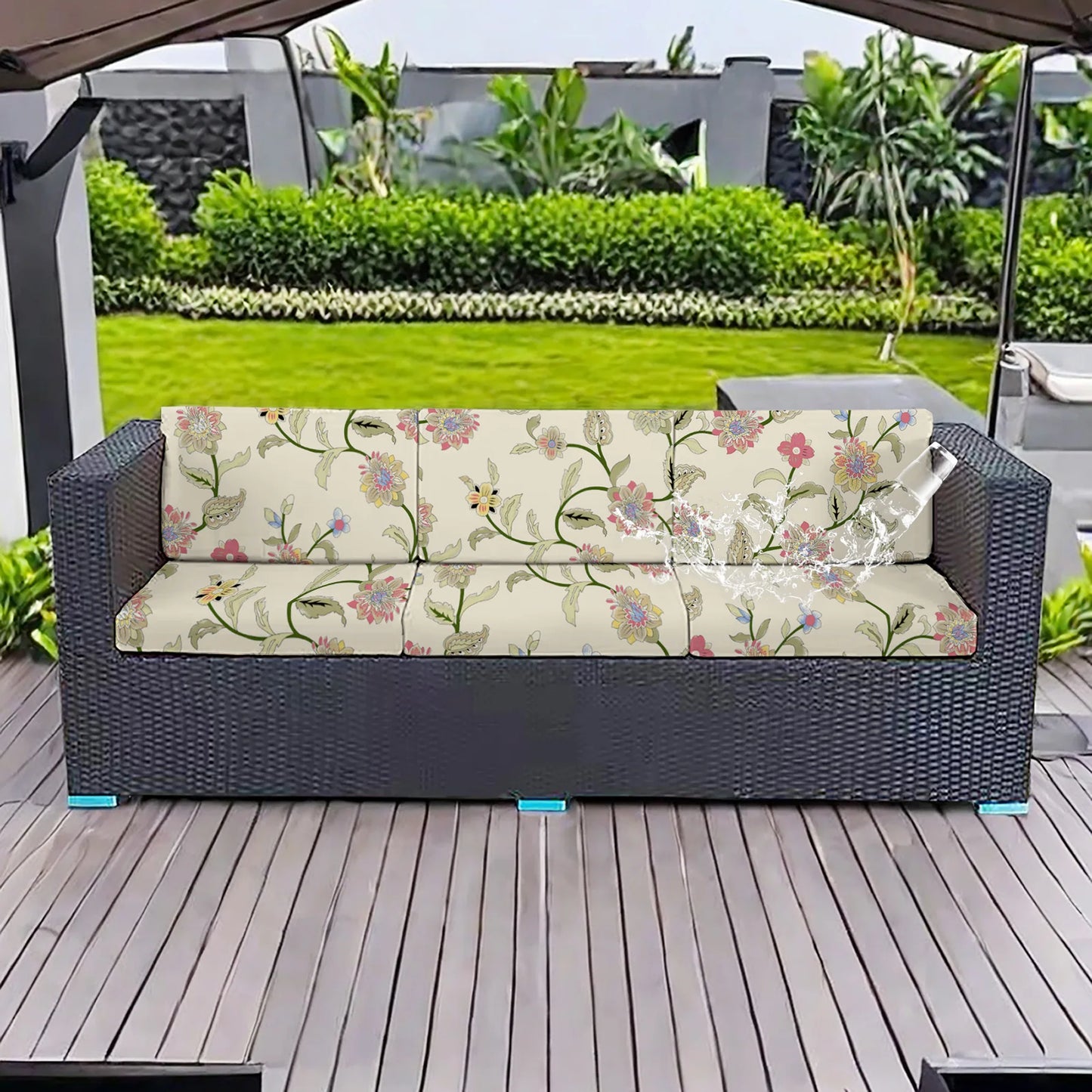 Waterproof Outdoor Sofa Covers - Elastic Stretch Patio Furniture Slipcovers