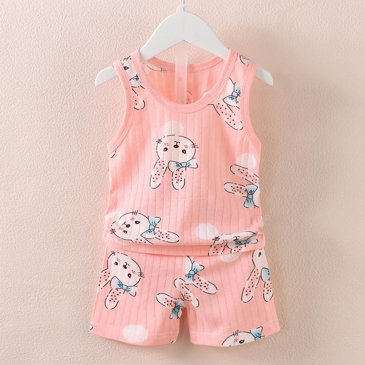Kids Cotton Tank Top & Shorts Summer Set