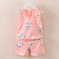 Kids Cotton Tank Top & Shorts Summer Set