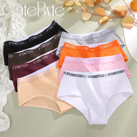 Set de 3 Panties de Algodón con Cinturón de Letras - Ropa Interior Sexy