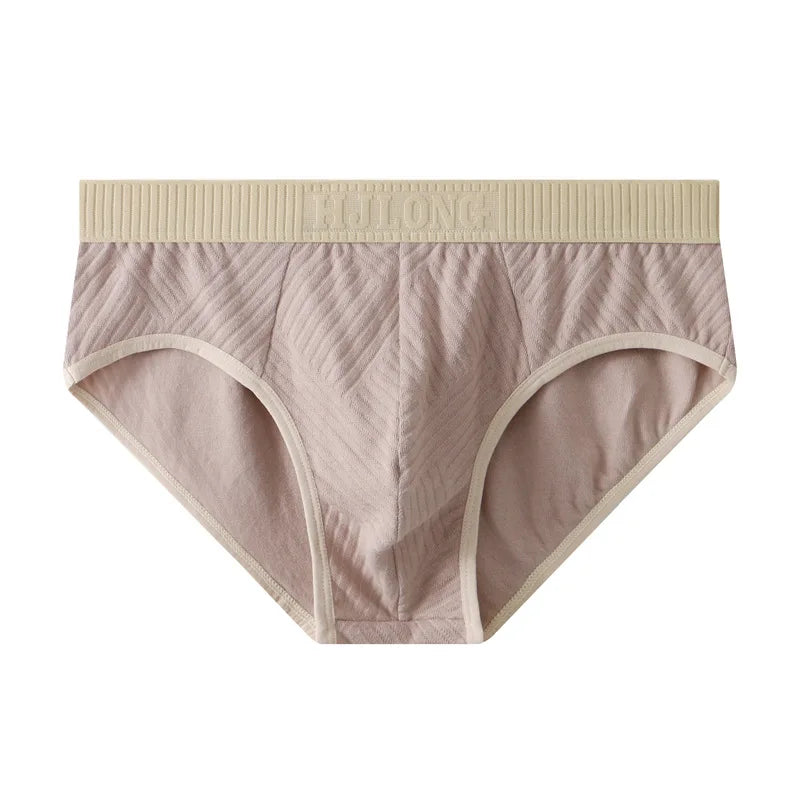 Men's Cotton Briefs – Soft, Breathable & Comfortable | Mid-Rise Striped Underwear