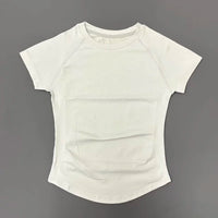 Women's Seamless Workout Top – Short Sleeve Yoga & Gym T-Shirt | Slim Fit Activewear