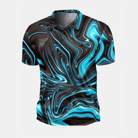 Men's 3D Print Short Sleeve Polo Shirt — Streetwear, Casual & Cool