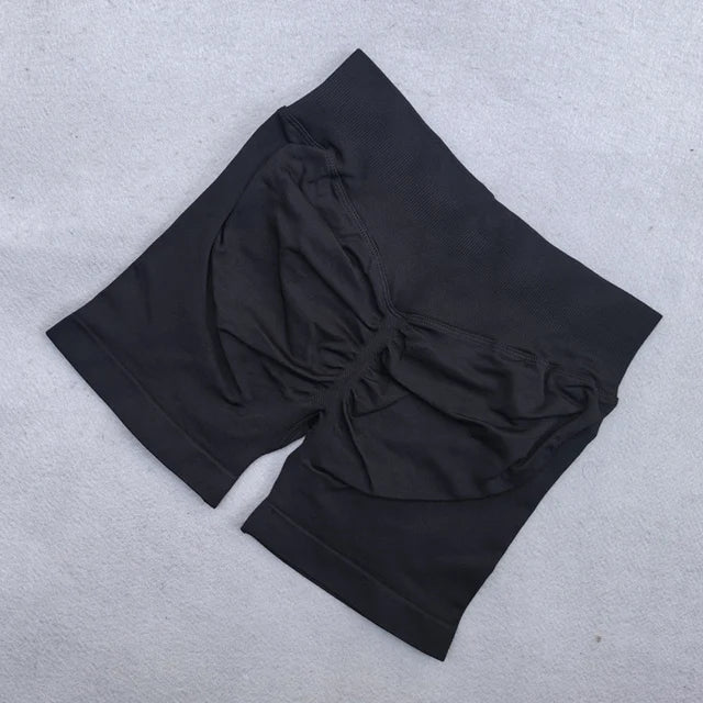Conjunto Yoga 2 Piezas Mujer - Top Halter Sin Espalda y Shorts Cintura Alta Seamless