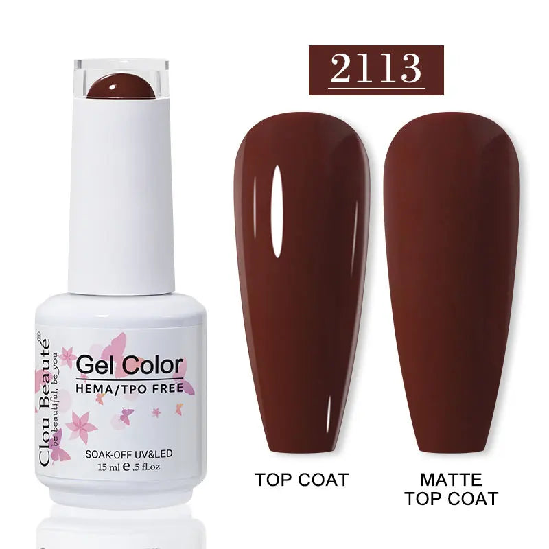 No-Wipe Top Coat & Sticky Base Coat UV Gel Polish — Long-Lasting, MSDS Certified, 15ml