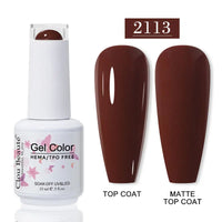 No-Wipe Top Coat & Sticky Base Coat UV Gel Polish — Long-Lasting, MSDS Certified, 15ml