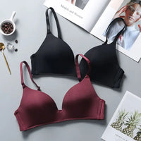Ultra-Thin Ice Silk Wireless Push-Up Bra – Seamless Gather Bralette | 3/4 Cup | Everyday Lingerie