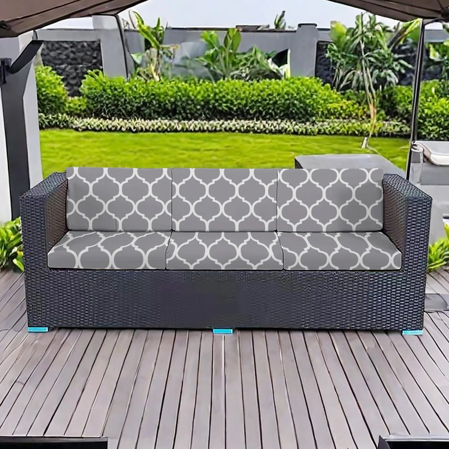 Waterproof Outdoor Sofa Covers - Elastic Stretch Patio Furniture Slipcovers