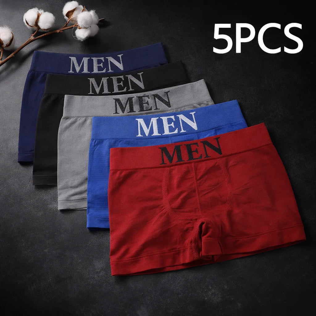 Men's Boxer Briefs 5-Pack — High-Stretch Breathable Underwear