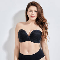 Lace Push Up Strapless Bra
