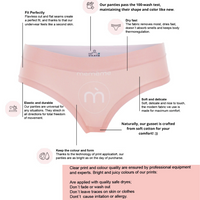 Memème Women’s Ultra-Comfortable 7 DAYS - Leaf  - Panties | Breathable Cotton Crotch, Stretchy Fit, No Elastic Bands