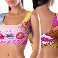 Memème Women’s Ultra-Comfortable COMICS - Hot Crop Top| Stretchy Fit, No Elastic Bands