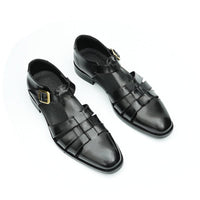 Relaxed British Men’s Calfskin Leather Sandals