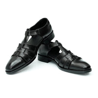 Relaxed British Men’s Calfskin Leather Sandals