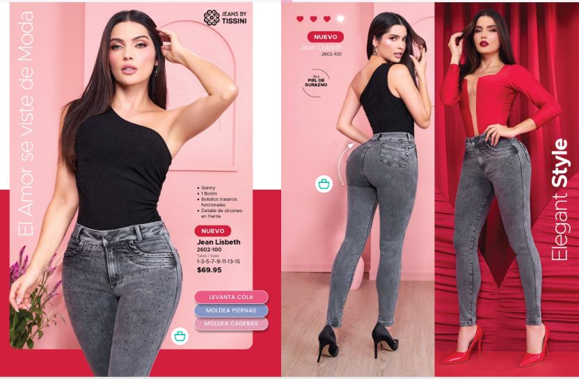 Pantalones colombianos levantando cola