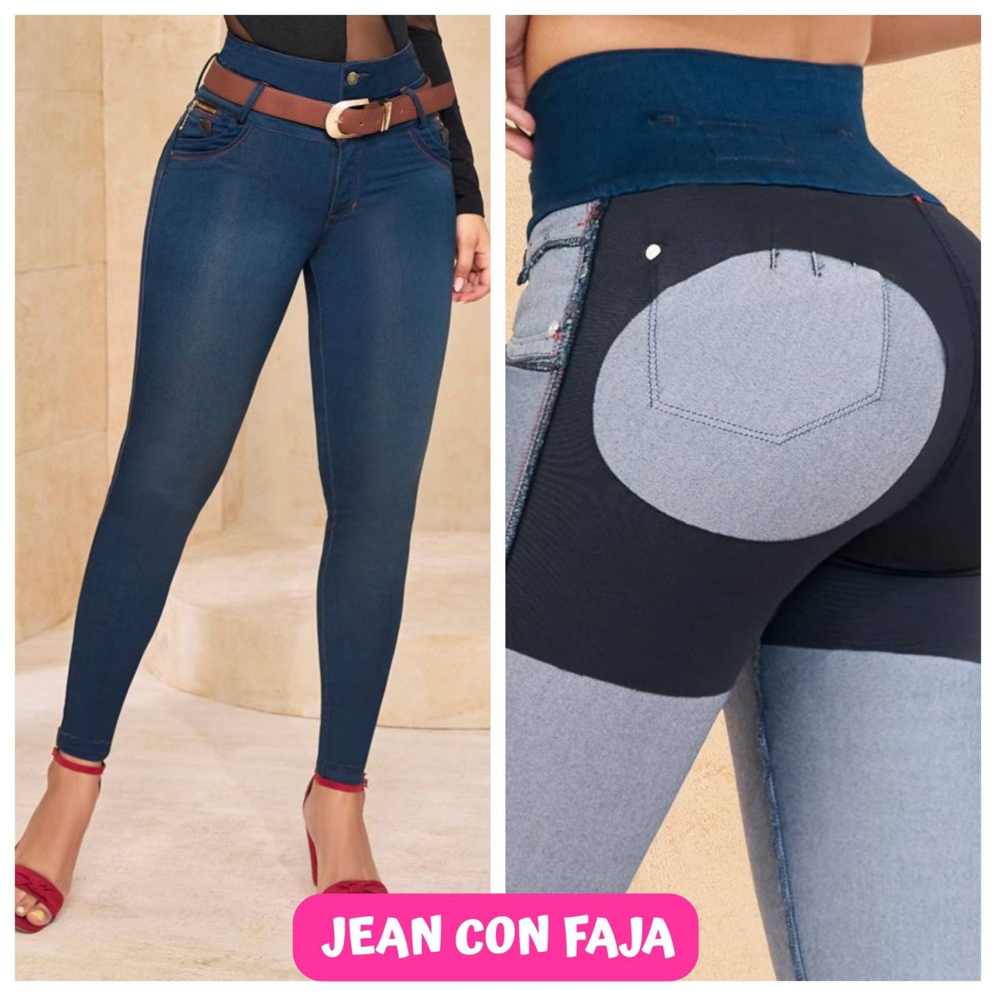 Pantalones colombianos levantando cola
