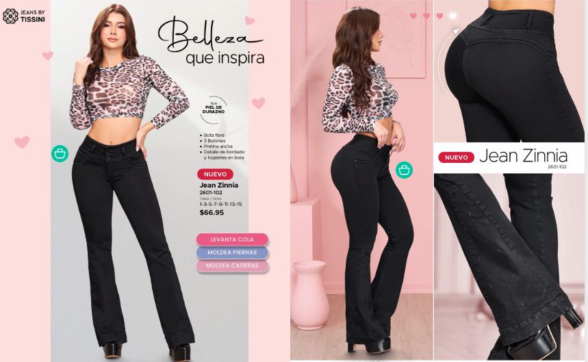 Pantalones colombianos levantando cola