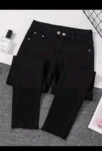 Jeggings Mujer Cintura Alta - Leggings Efecto Jeans con Bolsillos