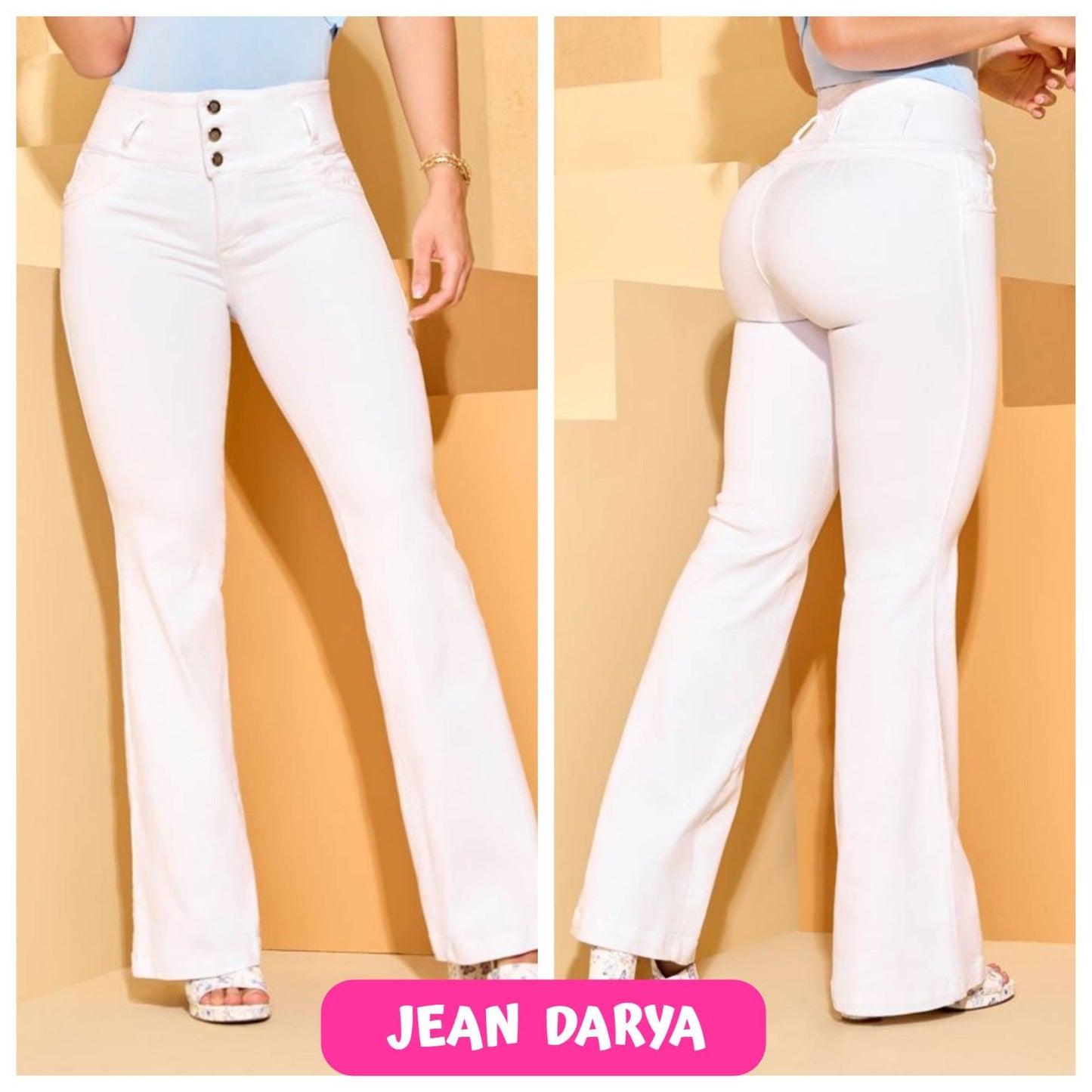 Pantalones colombianos levantando cola