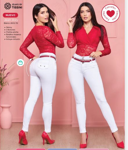 Pantalones colombianos levantando cola