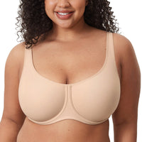 Ultra-Thin Confishape Full Coverage Plus Size Underwire Bra
