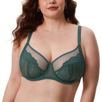 Ultra-Thin Lace Full Coverage Underwire Bra
