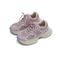 Women's Mesh Chunky Athletic Sneakers – Lavender Platform Trainers